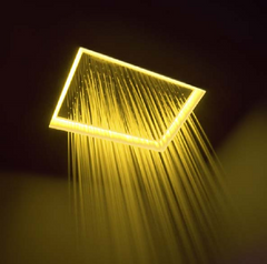 Верхний душ с LED подсветкой ANTONIO LUPI METEO2 BAL, цвет - зеркальная сталь