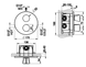 Настенный термостатический смеситель для душа GESSI CONO 45132-031