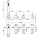 Настенный термостатический смеситель для душа PAFFONI Modular Box MDE 000 CR, цвет - хром