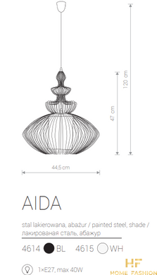 Подвесной светильник Nowodvorski Modern AIDA 4614 BL