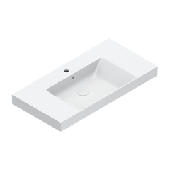 Раковина встраиваемая на столешницу Catalano Zero с отверстием под смеситель 100х50 White Glossy (0121011001)
