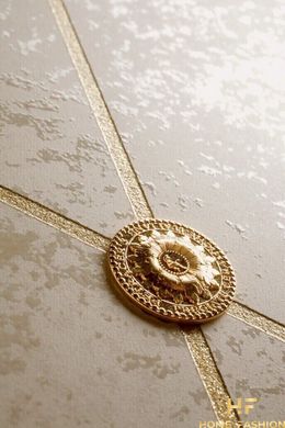 Плитка Petracer`s Ad Maiora Rhombus Oro su Perla, fregio Oro 50x100