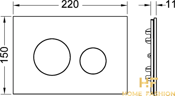 Панель для клавіш змиву TECEloop 9240612