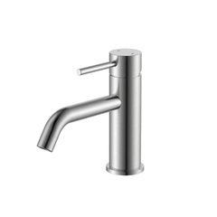 Смеситель для раковины Devit Flow без донного клапана Brushed Nickel (550547N)