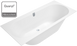 Ванна VILLEROY & BOCH OBERON 2.0 UBQ180OBR2DV-01, колір білий