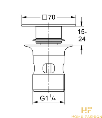 Донний клапан Grohe 40565AL0