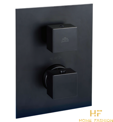 Настенный термостатический смеситель для душа PAFFONI Elle LEQ 518 NO/M, цвет - черный матовый
