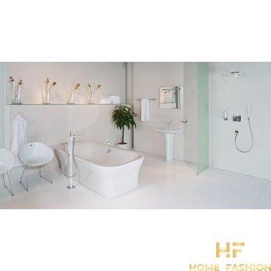 Змішувач для ванни HANSGROHE PuraVida одноважільний для установки на підлозі, білий/хром, 15473400