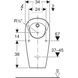 Пісуар Geberit Selva 116.080.00.1, колір - білий