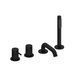 Смеситель для ванны Sanycces Loop на 4 отверстия Black Matt (BNBB001BM)