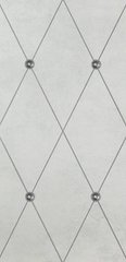 Плитка Petracer`s Ad Maiora Rhombus Platino su Perla, fregio Platino con Swarovski 50x100