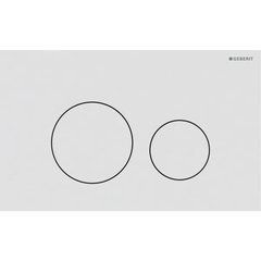 Клавіша змиву Geberit Sigma40 Round білий матовий (115.628.JT.1)