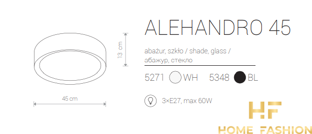 Люстра Nowodvorski Modern ALEHANDRO 45 5271 WH