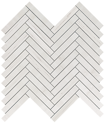 Плитка Marvel Bianco Dolomite Herringbone Wall