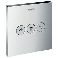 Запорно-переключающее устройство HANSGROHE на 3 потребителя Shower Select, 15764000