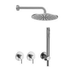 Душевая система Paffoni Shower сталь (KITLIG010ST70)