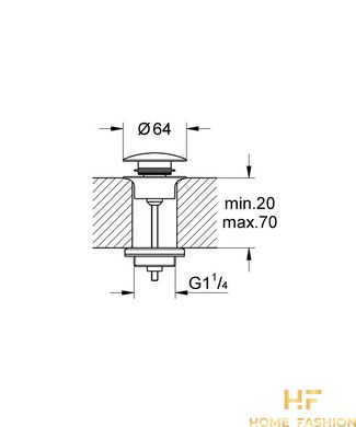 Донний клапан Grohe 65808000