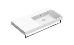 Раковина встраиваемая на столешницу Catalano Zero без отверстия под смеситель 100х50 White Glossy (0121030001)
