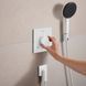 Настінний термостатичний змішувач для душу Hansgrohe Ecostat Comfort E на 2 функції Matt White (33711700)