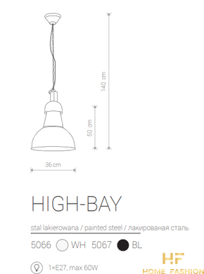 Подвесной светильник Nowodvorski Modern HIGH-BAY 5066 WH