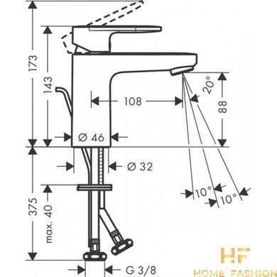 Набір змішувачів для ванни Hansgrohe Vernis Blend MB 100 (71551670+71440670+26423670) чорний матовий (20230001)