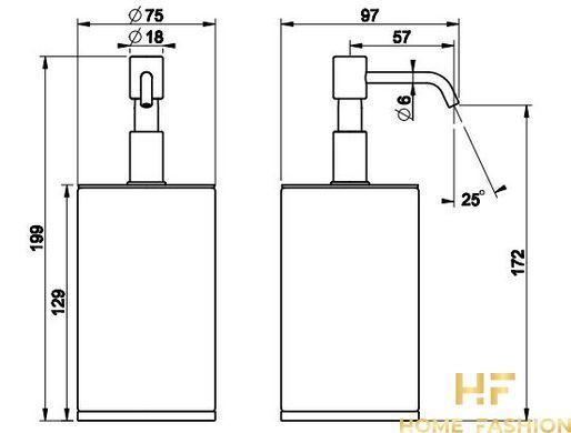 Дозатор для жидкого мыла GESSI VENTI20 65437-031