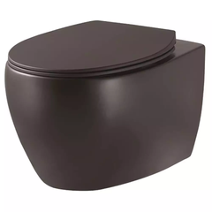 Підвісний унітаз Devit Acqua із сидінням Slim Soft-Close чорний матовий (3020155B)