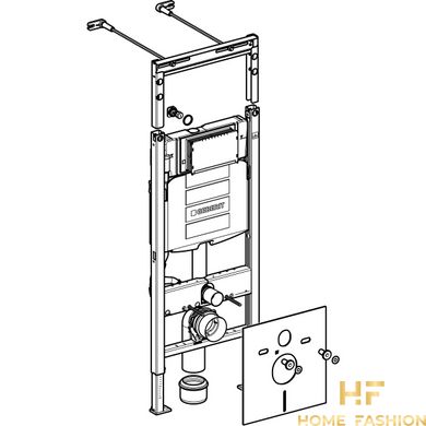 Інсталяція для підвісного унітазу Geberit Duofix Sigma 12см 111.362.00.5