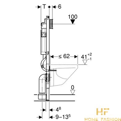 Инсталляция для подвесного унитаза Geberit Duofix Sigma 12см 111.362.00.5