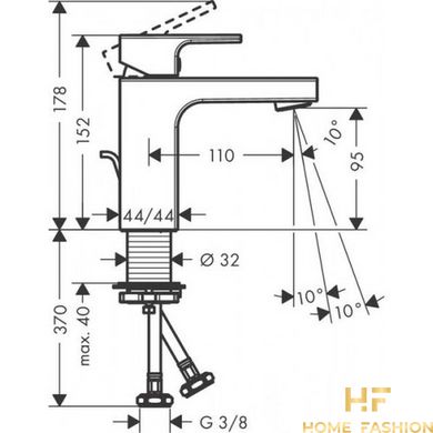 Набор смесителей для ванны Hansgrohe Vernis Shape MB 100 (71561670+71450670+26423670) чёрный матовый (20230003)