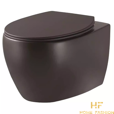 Підвісний унітаз Devit Acqua із сидінням Slim Soft-Close чорний матовий (3020155B)