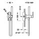 Гигиенический душ со смесителем TRES LEX-TRES 181222