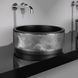 Раковина накладна Glass Design Royal Absolute ROYALBASWGDH, колір - білий глянець / золото