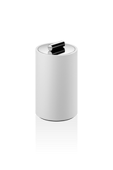 Косметическая баночка DECOR WALTHER STONE DMD M 0971354, цвет - белый/хром