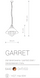 Підвісний світильник Nowodvorski Modern GARRET 6443 CHT / CO