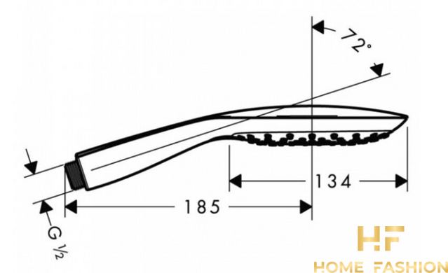 Ручний душ HANSGROHE PuraVida хром, 28557000