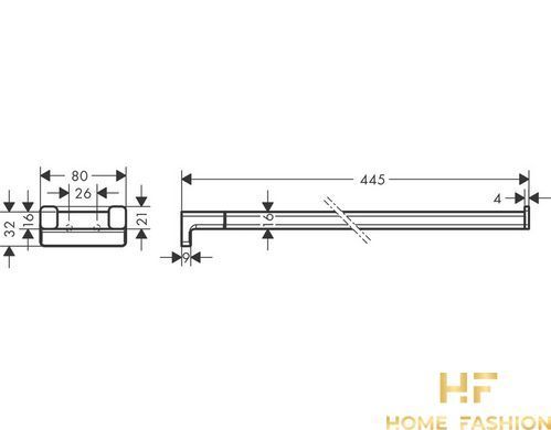Рушникотримач Hansgrohe AddStoris хром (41770000)