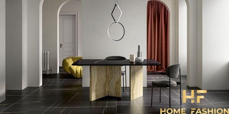 Керамогранит Ultra Marmi Sahara Noir 75x150 Lucidato Shiny