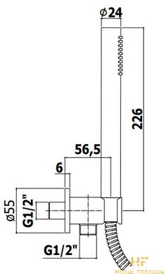 Душевая система Paffoni Light Square скрытого монтажа с термостатом KIT LIQ518NO, цвет – черный матовый