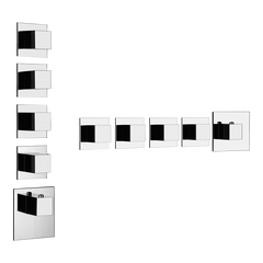 Настенный термостатический смеситель для душа GESSI QUADRO 43208-031