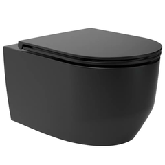 Підвісний унітаз Devit Art 3.0 із сидінням Soft-Close чорний матовий (3030140B)