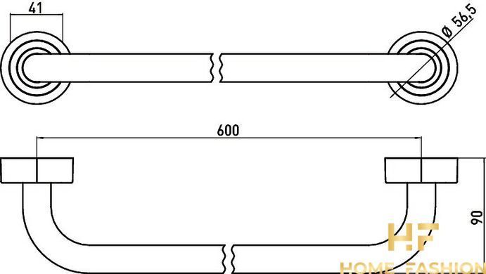 Полотенцедержатель EMCO POLO 076000160, цвет - хром
