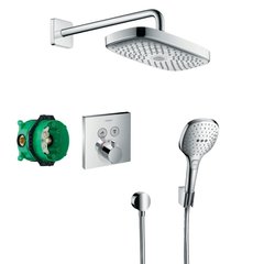Душевой набор HANSGROHE Raindance Select E/ShowerSelect верхний, ручной душ, ibox, термостат, 27296000