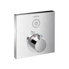 Настінний термостатичний змішувач для душу Hansgrohe ShowerSelect HighFlow Chrome (15762000)