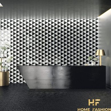 Плитка Petracer`s Triangolo Cornice nero 17x17x15