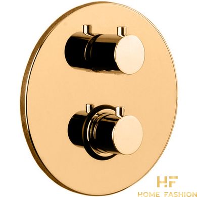 Настінний термостатичний змішувач для душу Paffoni Light Honey Gold (LIQ018HG)