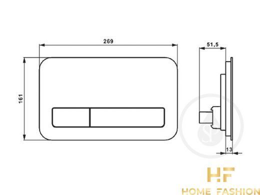 Кнопка змиву VILLEROY & BOCH VICONNECT 921843RB