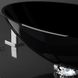Раковина накладная Glass Design Collier COLLIERT30F4, цвет - черный / хром