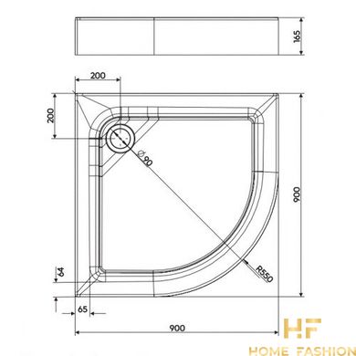 Душовий піддон KOLO FIRST XBN1690000