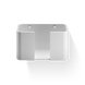 Салфетница DECOR WALTHER STONE WPTB 0974254, цвет - белый/хром